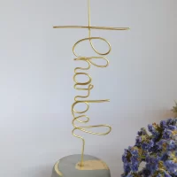 Wired Cross and Name