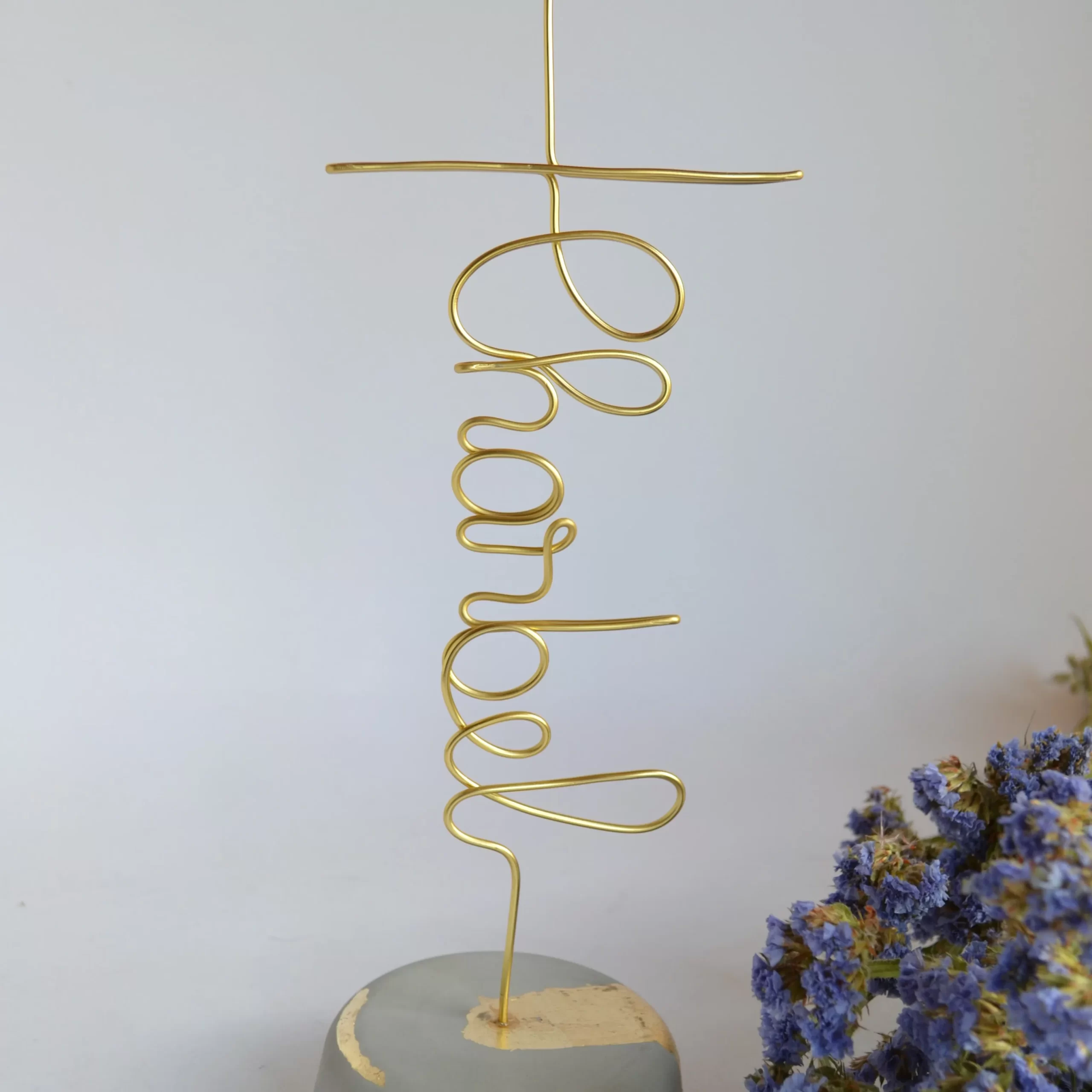 Wired Cross and Name