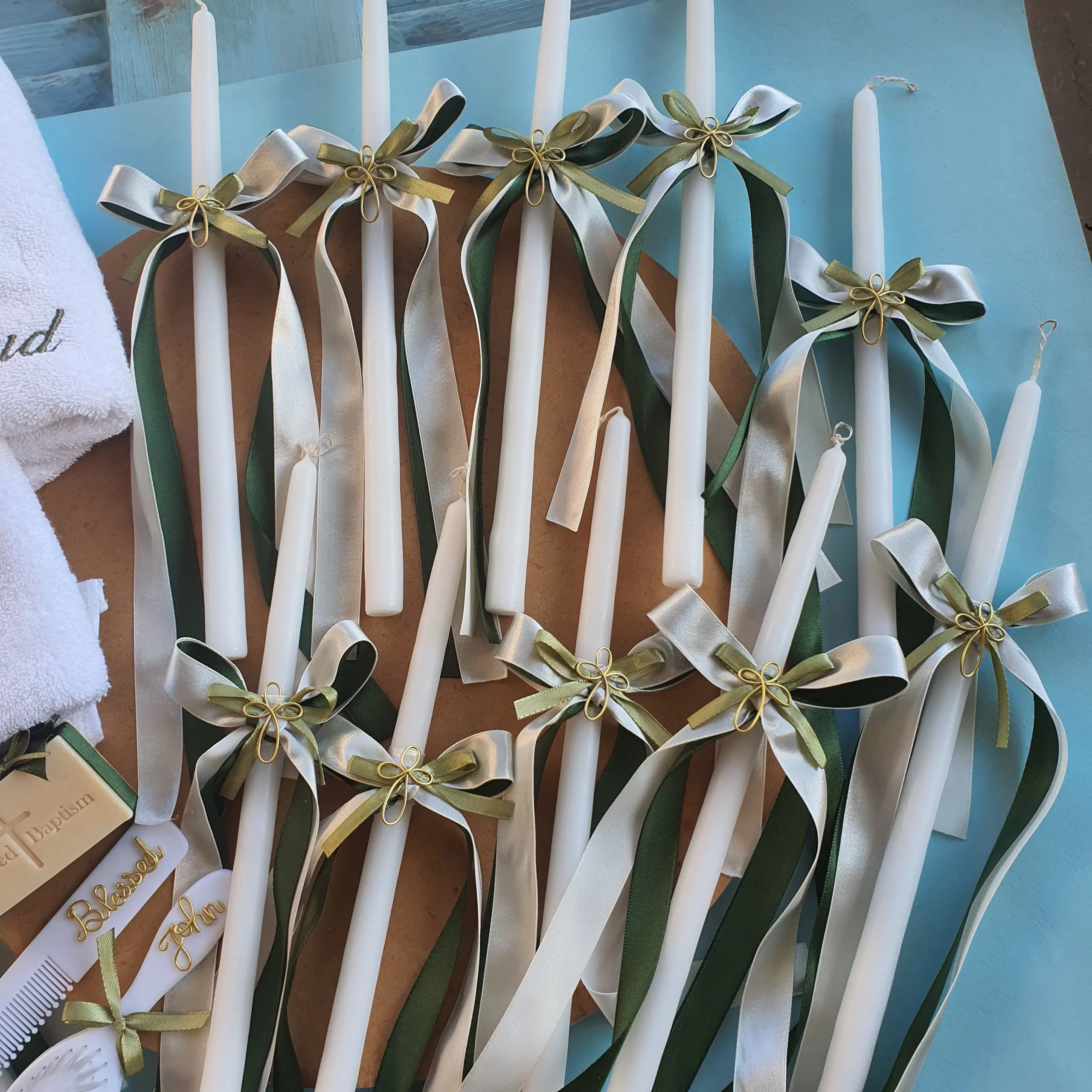 Triple Ribbons Candles