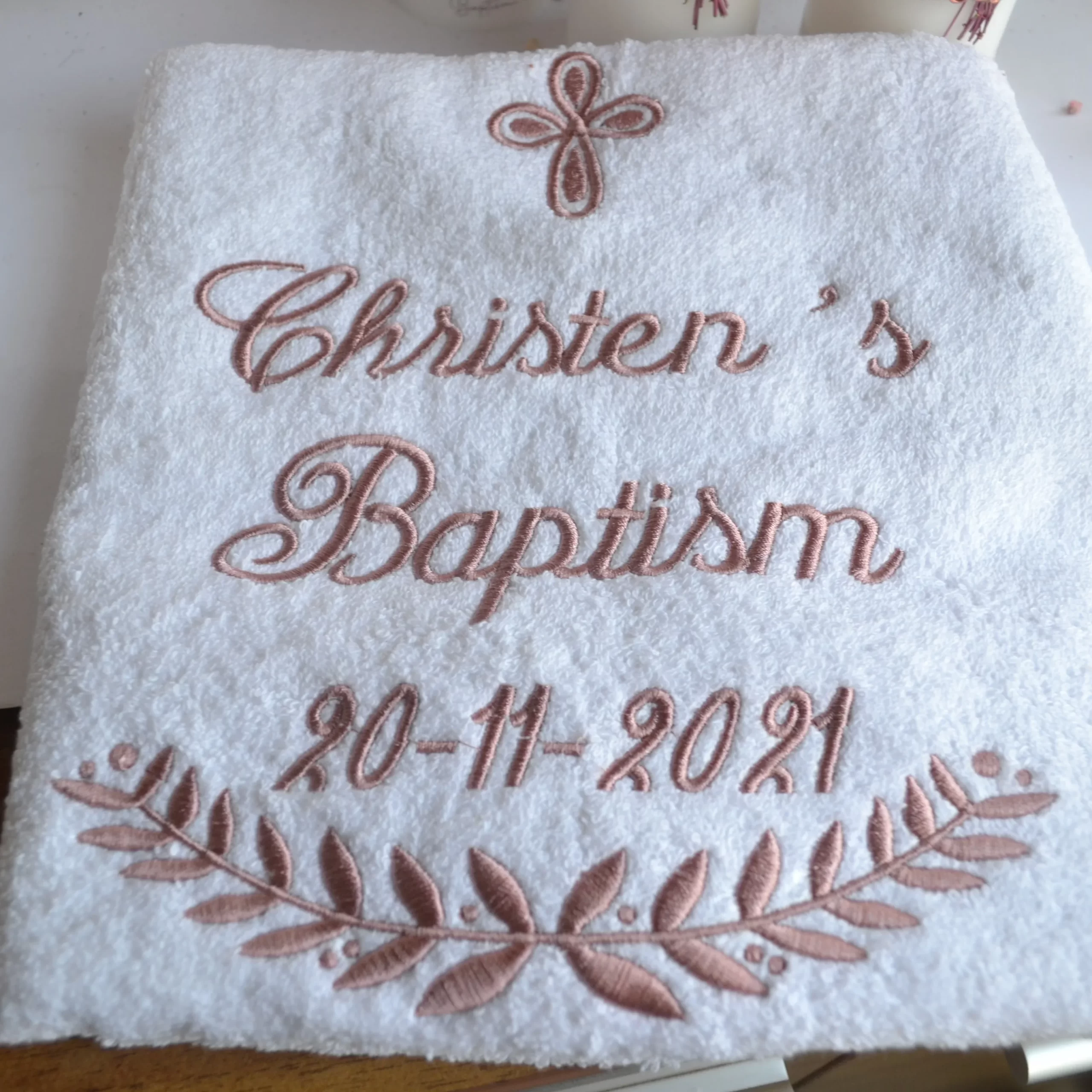 Baptism Towel set of 2