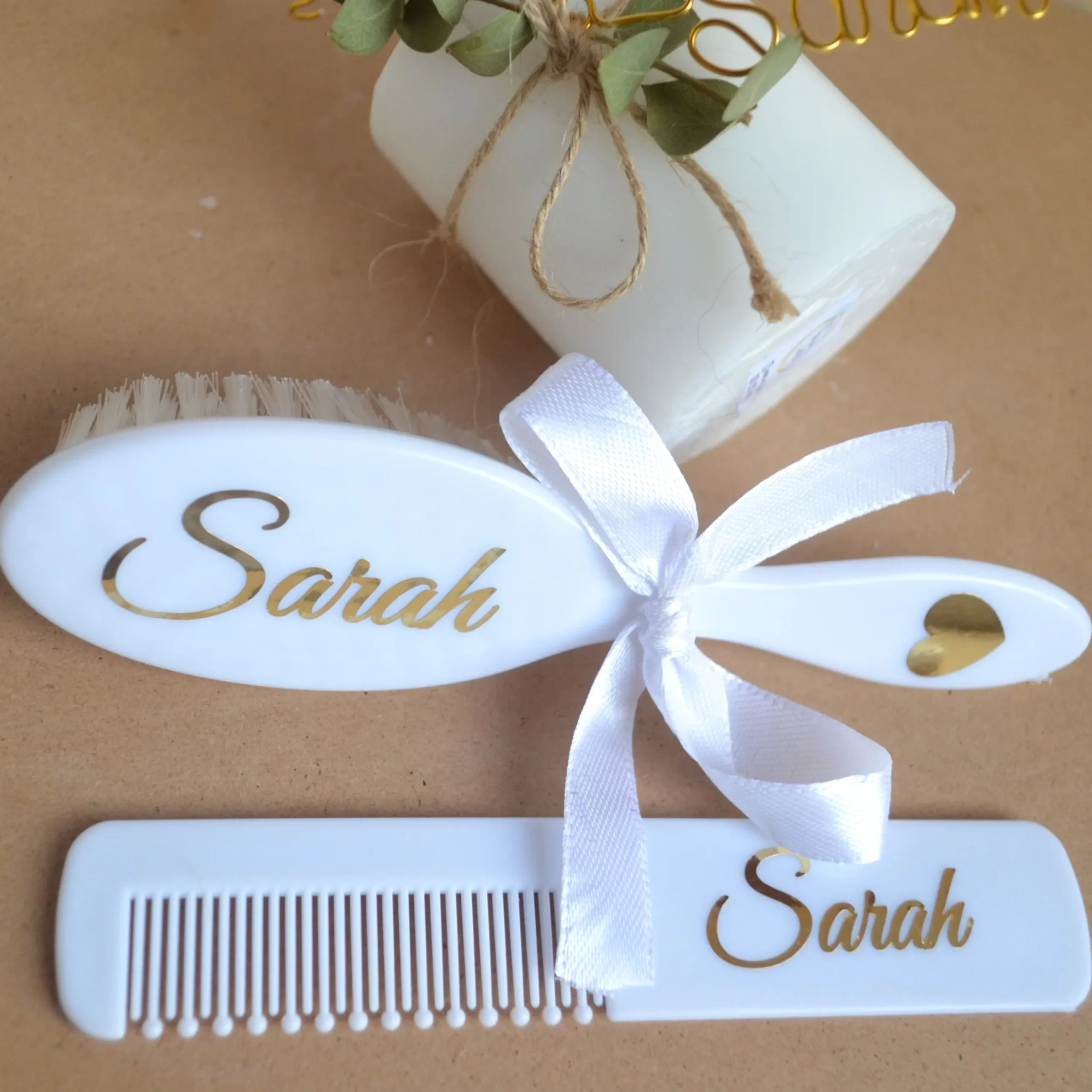 Baptism Brush and Comb Set