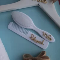 Baptism Brush and Comb Set